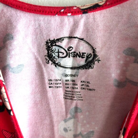 Disney Minnie Mouse Young Girl's Size 13/14 Tank One Piece Snap Bodysuit #F - Picture 3 of 5
